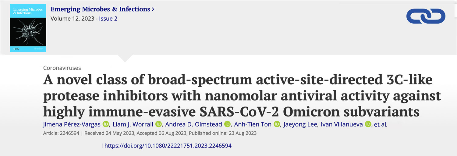 A novel class of broad-spectrum active-site-directed 3C-like protease inhibitors with nanomolar antiviral activity against highly immune-evasive SARS-CoV-2 Omicron subvariants